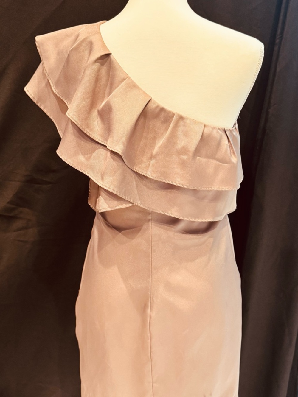Apostrophe One-Shoulder Ruffle Dress - Picture 3 of 6
